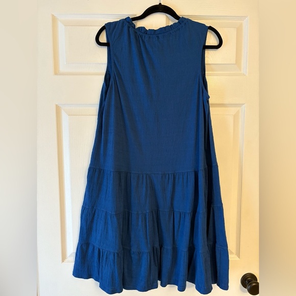 Maxxstudio Blue Sleeveless Boho Tiered Dress – Size XL - Picture 5 of 5